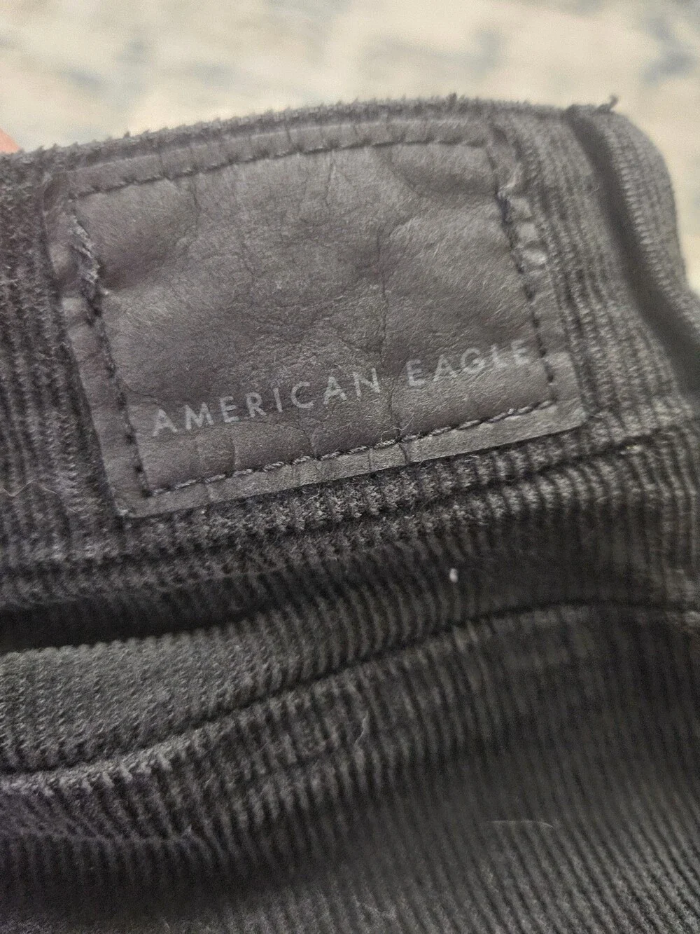 American Eagle Black Corduroy Pants 4 Short